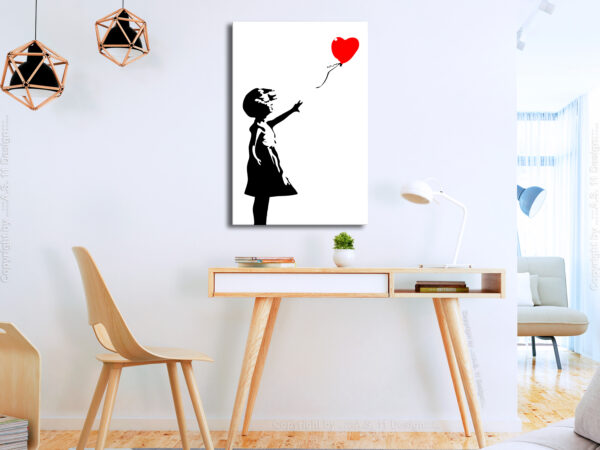 Kép - Little Girl with a Balloon (1 Part) Vertical
