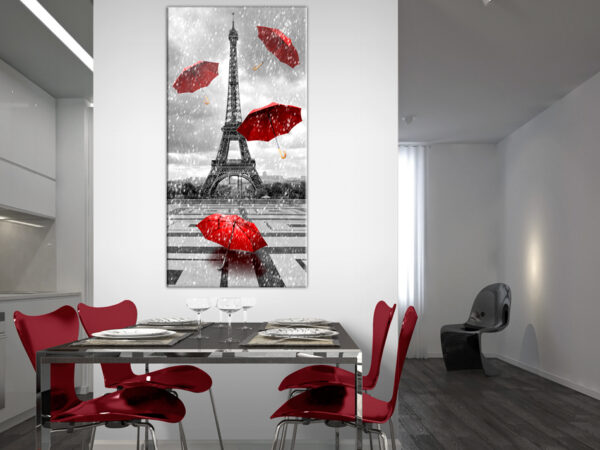 Kép - Paris: Red Umbrellas